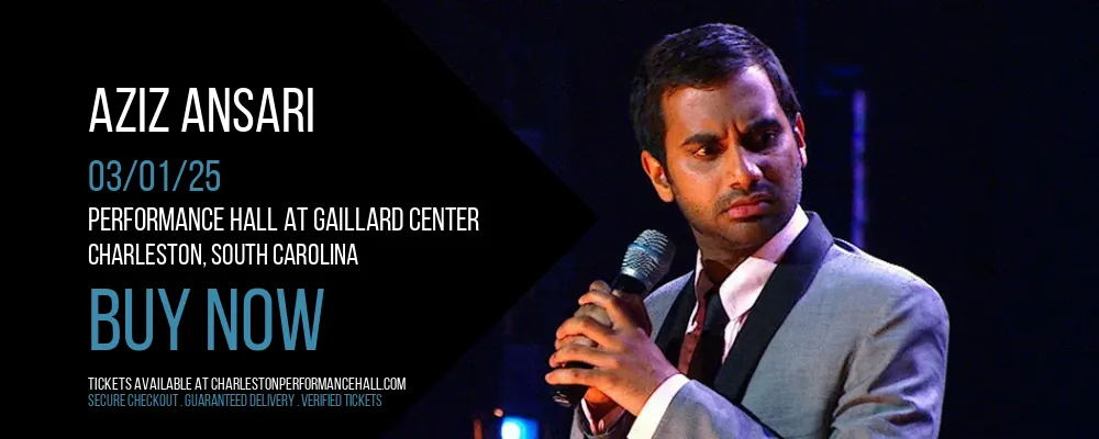 Aziz Ansari at Performance Hall At Gaillard Center